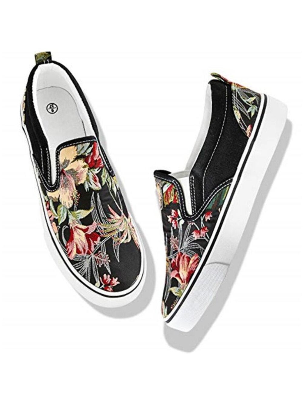 Women's Slip on Shoes Fashion Canvas Sneakers Low Top Casual Shoes Non Slip